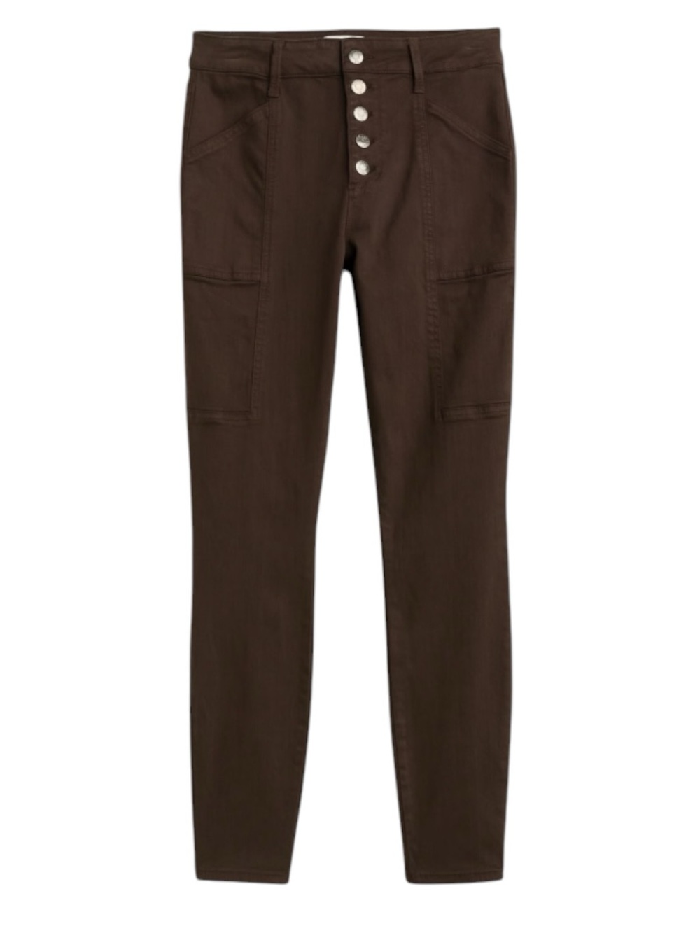 Cosmic Blue Love Haily Eco Button Front Cargo Pant, Size 14P